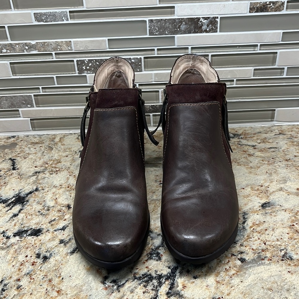 Jambu Leather and Suede Booties